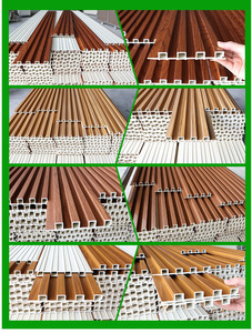 Modern Wood Grain Hollow WPC Fireproof Soundproof <b>Wall</b> Panel Fluted Interior <b>Wall</b> Cladding for Apartment Commerce Feature <b>Walls</b> - Product Image 6