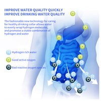 Bouilloire électrique ioniseur d'eau en verre borosilicaté 2L à haute teneur en hydrogène pour installation domestique à chaud