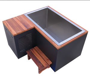 Banheira Circular de madeira ao ar livre Balboa Control System Aço Inoxidável/Acrílico Inner Liner Chiller para Hotel/Villa Ice <span class=keywords><strong>Therapy</strong></span> - Product Image 1