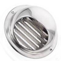 Capot de cheminée extérieur, protection contre la pluie et la neige, avec filet en acier inoxydable, étanche, sortie d'air murale extérieure