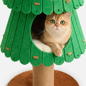 Festive Atmosphere Felt Particleboard Hemp Rope Christmas <strong>Tree</strong> Shape <strong>Large</strong> Size <strong>cat</strong> <strong>Climbing</strong> Frame for <strong>Cats</strong> - Product Image 3