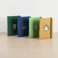 Joli carnet A6 à couverture rigide, ligné, personnalisé avec logo imprimé, idéal pour l'école, le bureau, ou comme cadeau.