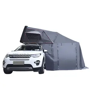 Hot Selling 4X4 Over Land Truck Hard Side Opening Car Roof Top Tents LED Light Hardtop SUV Rooftop Tent With Annex Room