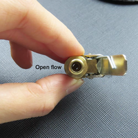 Embout de gonflage en cuivre à visser pour réparation de pneus, avec adaptateur à clip pour tuyau de 8 mm