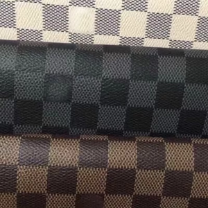 Marca de diseñador impermeable PVC vinilo moda látex Digital impreso Faux cuero Artificial para tapicería bolsas esteras - Product Image 2