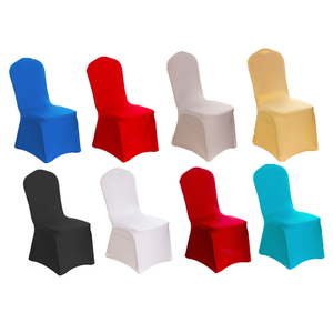 Fundas Elásticas Universales para Sillas, Blancas y Negras, 1 Pieza, Funda de Poliéster y Spandex Lisa, Protector de Silla Plegable para Salón, Bodas, Playa - Product Image 1