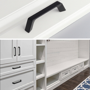 현대 스타일 주문을 받아서 만들어진 크기 알루미늄 합금 서랍 손잡이 가구 옷장 옷장 옷장 당기기 옷장 부엌 옷장 침실 - Product Image 4
