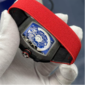 Reloj de Hombre de Alta Calidad Ultrafino de 7.8mm de Grosor, Modelo 6702, Reloj de Pulsera Rojo, Mecánico Totalmente Automático - Product Image 6