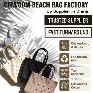 Bolsa de Playa Impermeable con Logotipo Personalizado, Bolsa de Mano Perforada Lavable de EVA, Bolsa de Goma para Damas, Viajes de Verano, Actividades al Aire Libre, Bolsas de Espuma - Product Image 5