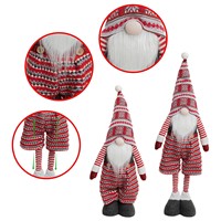 Fair Isle Gestrickte Nordische Gnom-Familie Tomte Nisse Figuren für Skandinavische Weihnachts-Heimdekoration