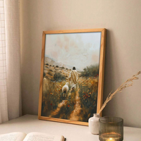 Affiche sur toile non encadrée de Jésus-Christ, peinture murale, décoration chrétienne pour la maison, salon, chambre à coucher, salle de bain, bureau, couloir, cuisine