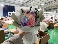 Buket Mawar Abadi BH - Hadiah Hari Valentine, Pernikahan, Ulang Tahun dengan Pilihan Warna Kustom