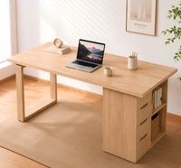 Ensemble de table à manger en bois massif 1,4 m/1,6 m/1,8 m/2 m/2,2 m/2,4 m, moderne, pour la maison, le bureau, la cuisine, durable, écologique, carré, assemblé