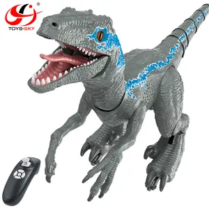 Jouet pour enfants, animal, dinosaure, marche électrique, Led, <span class=keywords><strong>télécommande</strong></span> Jurassic RC, spray à capteur tactile Intelligent, 2.4G - Product Image 1