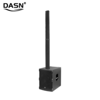 Sistema de Altavoces PA Profesional Activo DASN MAX8 de 4000 W con Subwoofer de 15 Pulgadas para Fiestas de DJ, Escenarios, Interiores, Exteriores e Iglesias
