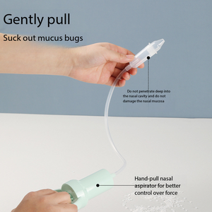 Aspirateur nasal manuel pour bébé, aspirateur nasal à pression négative pour nouveau-né, nettoyage du nez en cas de congestion nasale, outil de lavage nasal. - Product Image 4