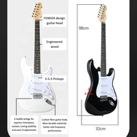 Guitare Basse Électrique Personnalisée en Gros avec Micros SSS et Pont Métallique 6 Cordes