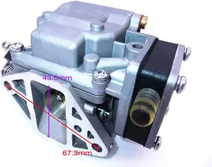 Carburador compatible con Yamaha Parsun Hidea, motor fueraborda 15hp de 2 tiempos, compatible con Sierra Marine 63V-14301-10, 18-34603