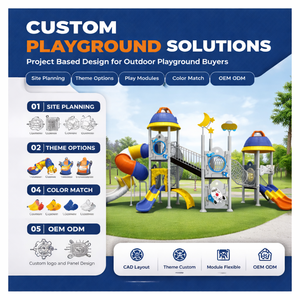 Estructura de Juego al Aire Libre con Puente y Toboganes Dobles para Compradores de Equipos de Juegos Comerciales para Parques Públicos y Resorts - Product Image 2