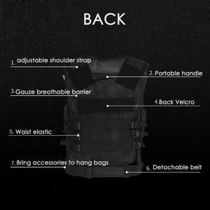 Chaleco Táctico Profesional para Exteriores, Ultraligero, para Entrenamiento de Airsoft, Ajustable, para Adultos, Chaleco Portaplacas para Juegos de Batalla CS - Product Image 6