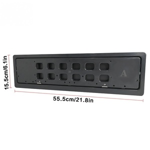 Nuevo Marco de Matrícula Eléctrico de Plástico Europeo, Marco de Matrícula con Cortina de Privacidad para Autos Europeos (Rusia/Ucrania) - Product Image 2