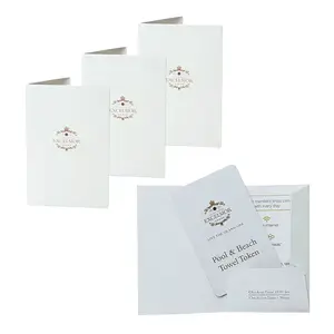 Envelopes personalizados para cartões com chave de hotel, impressão de cartões de visita, porta-chaves de quarto, cartões de crédito, porta-papéis, embalagens