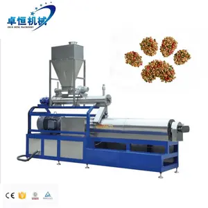 Extruded Dry Pet Dog Cat Food Treats Pellet Make Wet Production Line Machines Line Wooden Case Customised Multifunctional 3000