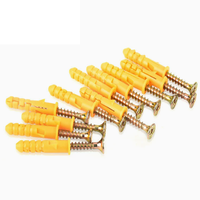 M6/M8/M10 Yellow Plastic Expansion Anchor & Self-Tapping Screw Set