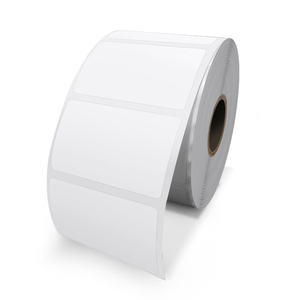 self-adhesive Thermal <b>Labels</b> <b>Waterproof</b> 500pcs White/Yellow/Blue Glassine Kiss Cut Sticker Rolls for Supermarket - Product Image 2