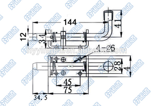Parti del corpo del rimorchio del camion chiusura <span class=keywords><strong>a</strong></span> <span class=keywords><strong>molla</strong></span> in acciaio inossidabile - Product Image 4