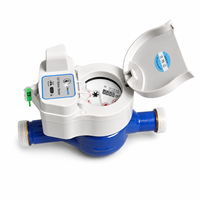 Compteur d'eau intelligent IP68 LoRaWAN sans fil avec transmission à impulsions et contrôle de vanne à distance (OEM disponible) pour une gestion efficace de l'eau
