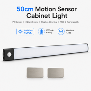 Lumière LED sans fil moderne de 50 cm avec détecteur de mouvement pour sous-meuble, rechargeable, à intensité variable, CRI 90 élevé, en aluminium, OEM ODM, vente en gros - Product Image 2