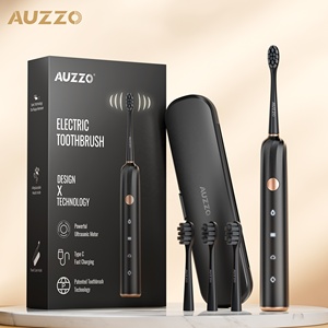 Brosse à dents sonique rechargeable AUZZO <span class=keywords><strong>K2</strong></span> la plus vendue avec technologie Type-C, étanche IPX7, poils souples et têtes de rechange - Product Image 2