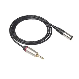 热卖音频和视频电缆3.5毫米立体声公到迷你XLR 3针公线插头，用于迷你XLR摄像机音频电缆