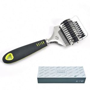 Home Manual Noodle Cutter <b>Blade</b> Lattice Hand Instant Noodle Cutter Slicer <b>Roller</b> Pasta Spaghetti Maker Dough Cutter - Product Image 1