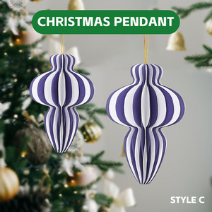 Nicro mới đến màu xanh đậm treo giấy tổ ong có thể gập lại thân thiện với môi trang trí cho cây Giáng sinh lễ hội trang trí nhà - Product Image 6