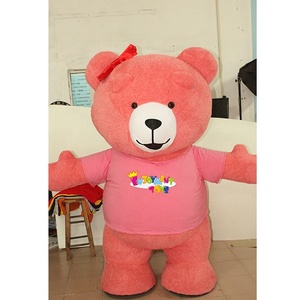 Personalizado colorido inflable oso de peluche de dibujos animados mascota disfraz fiesta adulto mascota disfraz para la venta - Product Image 2