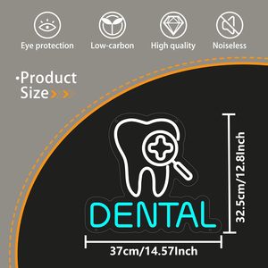 Dental letreros neon LED dimmable USB-powered ambient <b>light</b> store <b>window</b> decoration <b>light</b> street indicator <b>light</b> landscape <b>light</b> - Product Image 2