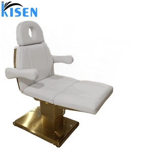 KISEN Camillas électriques de spa beige, fauteuil de beauté pour soins du visage, lit de soins de spa, camillas pour spa, lit de cosmétologie électrique de luxe pour salon - Product Image 2