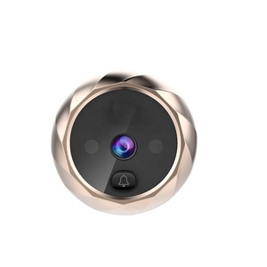 Porte d'entrée vidéo surveillance fisheye judas visionneuse de porte sonnette filaire - Product Image 6