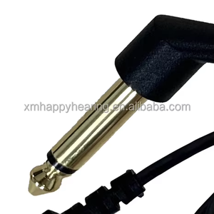 Câble d'écouteurs à conduction osseuse noir de haute qualité pour accessoire d'audiomètre - Câble moulé à 2 broches. - Product Image 3