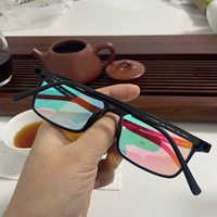 Lunettes correctrices de la richesse des lunettes, verres solaires à monture de couleur, pour les occultants, disponible en rouge et en vert, Tr90