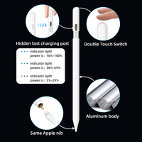 Stylet Tactile Actif Ergonomique à Recharge Magnétique Sans Fil pour Apple Pencil, Compatible iPad 8e 9e 10e Génération