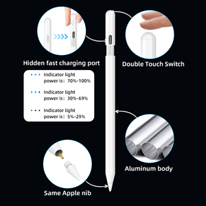 Ergonomic 2nd không dây phí hoạt động cảm ứng máy tính bảng bút hấp phụ từ bút stylus bút cho Apple bút chì cho ipad 8 9 10 thế hệ - Product Image 2