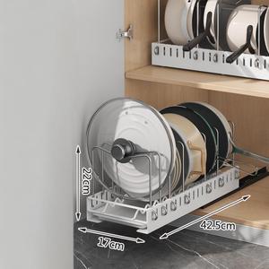 GOURMAID Multifunctional Pull Out <strong>Pan</strong> Rack <strong>Drawer</strong> Durable Detachable Storage Holders for Sundries for Restaurants - Product Image 6