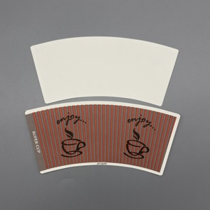 Vaso de papel ecológico, directo de fábrica, vaso de papel artesanal, soporte desechable de cartón para bebidas, impreso en cuatro colores - Product Image 4