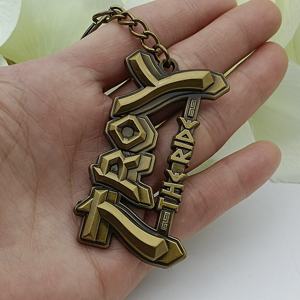 定制畅销公司标志金属3D青铜压铸金属钥匙扣制造商 - Product Image 2