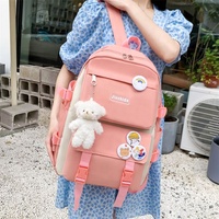 Promotion 2024 : Ensemble de Sac à Dos Scolaire 4 Pièces pour Filles, Idéal pour l'École Primaire et les Adolescentes