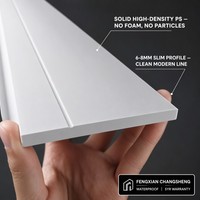 Papan Skirting Tahan Air, Peredam Suara, Fluoresen Modern, Kekuatan Tinggi PS untuk Kamar Tidur, Ruang Tamu, Gym, Villa, Sekolah