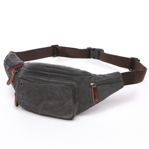 Benutzerdefiniertes Logo Mehrfarbige 16oz Waschbare <span class=keywords><strong>Canvas</strong></span>- und Mikrofaser-Leder-Gürteltaschen Umhängetaschen Hüfttaschen - Product Image 2